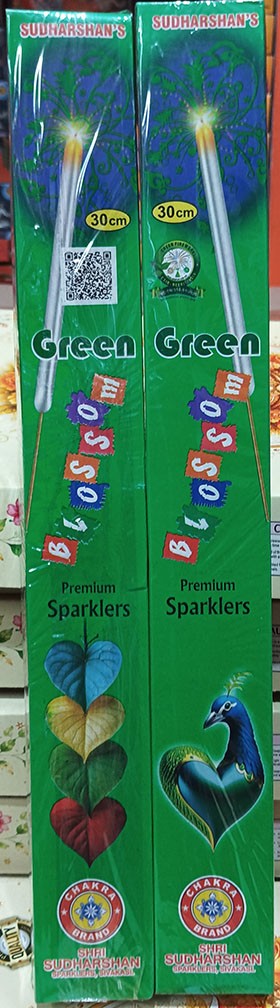 30 cm Green Sparklers