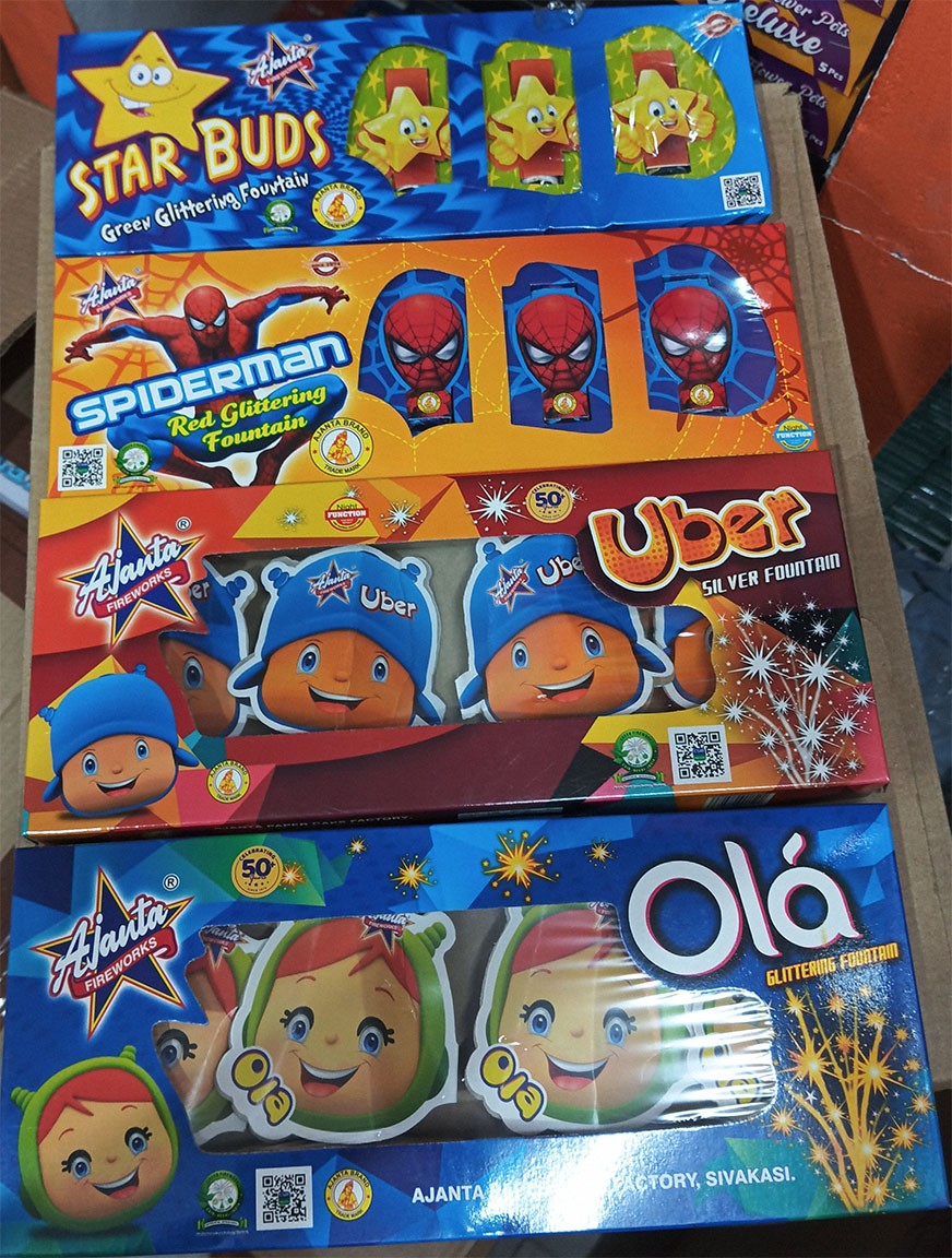 Ola/Uber/SpiderMan/Star Buds (4 Pcs) (4 Varieties)